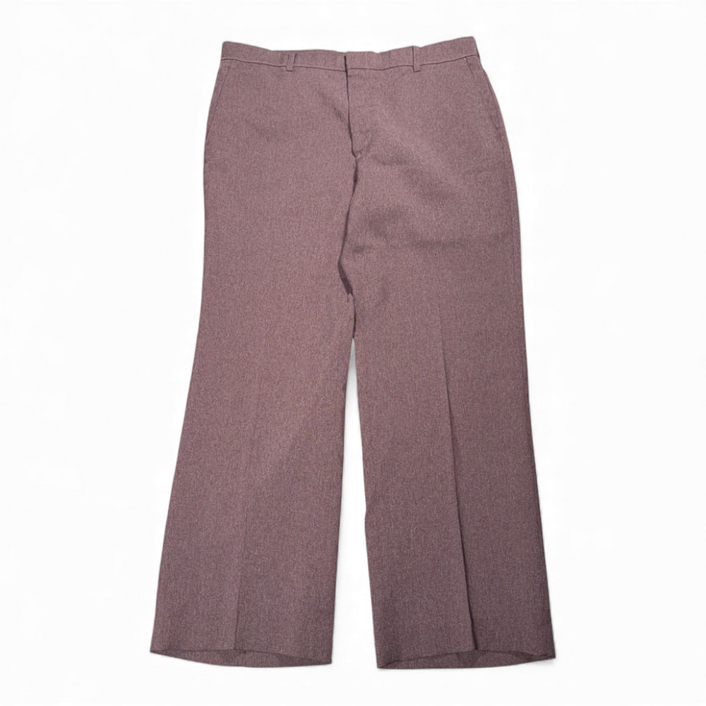 Vintage Levis Pants Mens 35x29 Brown Dress Action Slacks Disco Flare Talon 70s